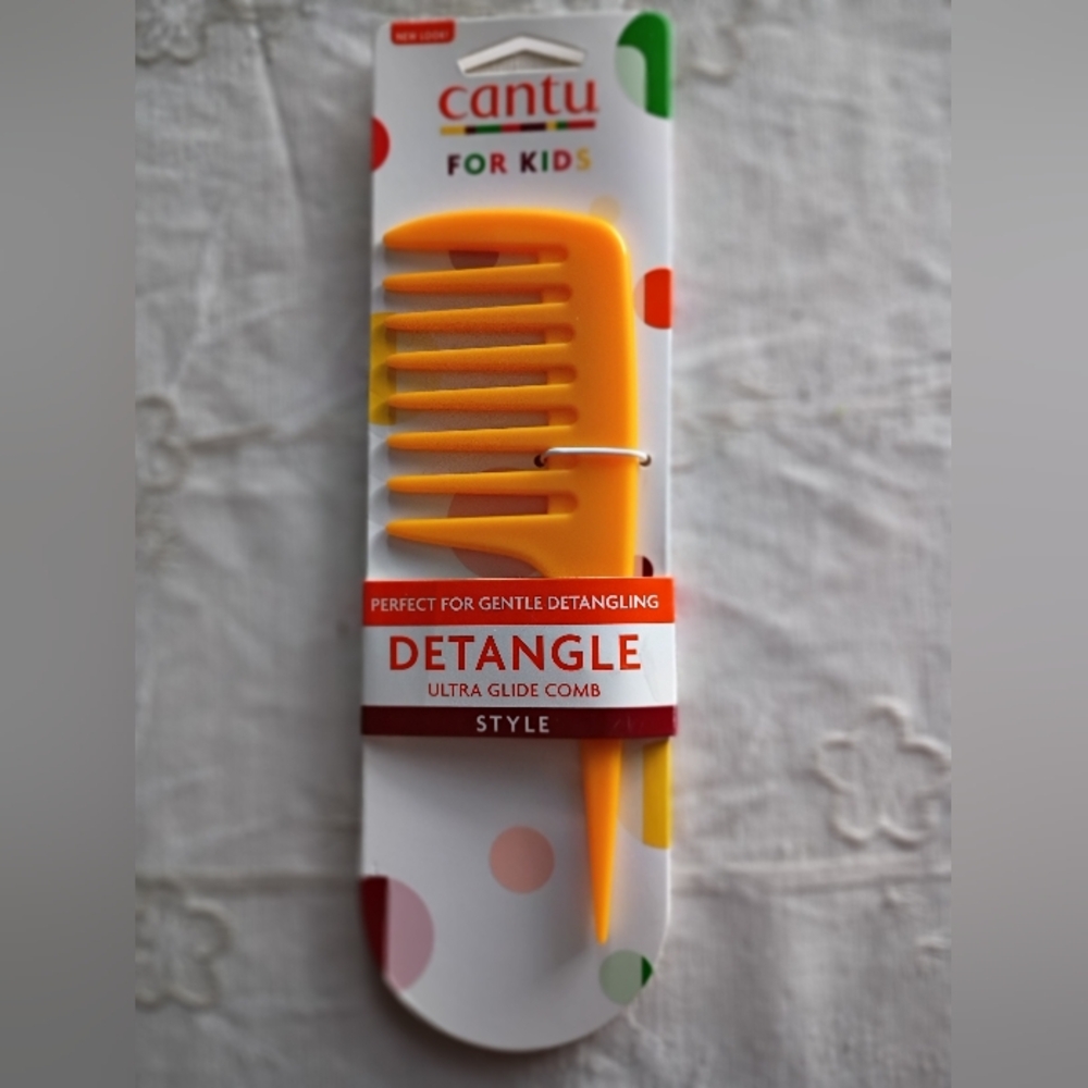 Cantu Detangle kid's Comb, Ultra Glide Comb, Orange, NWT